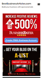 Mobile Screenshot of bestbusinessarticles.com